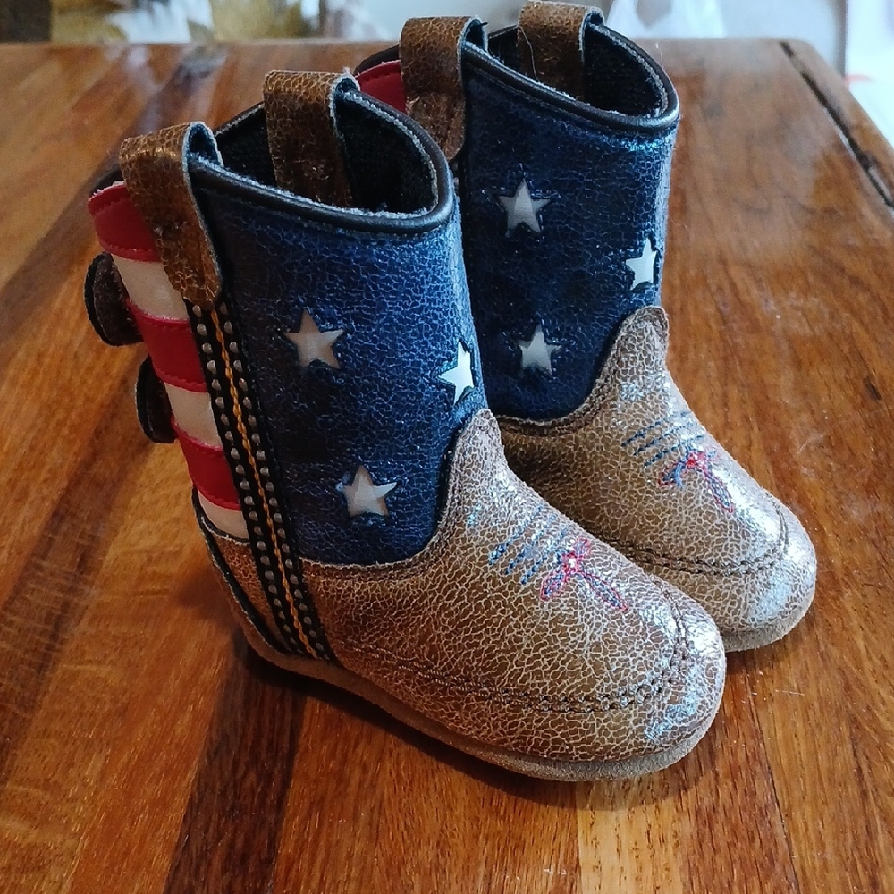 Boot Barn Baby Western American Flag Boot - 1